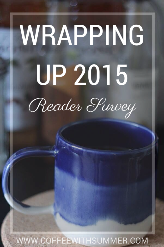 Wrapping Up 2015 - Reader Survey | Coffee With Summer