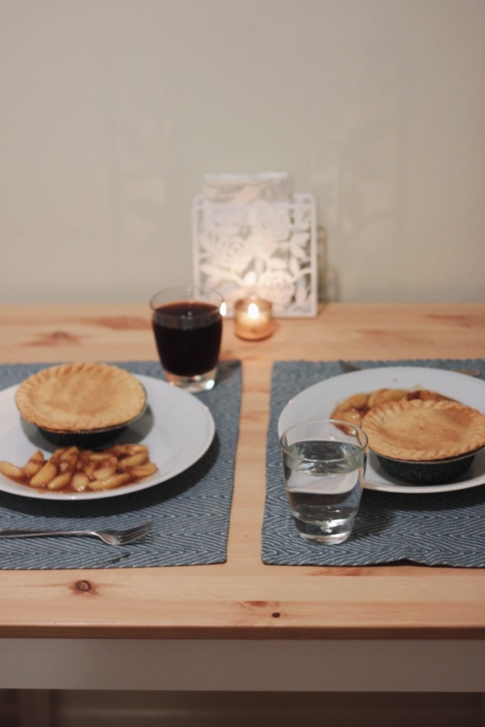 Cozy Date Night At Home With Marie Callender's Pot Pies & Sauteed Cinnamon Apples | Coffee With Summer