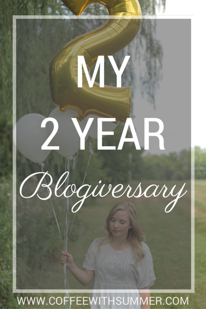 My 2 Year Blogiversary | Coffee With Summer