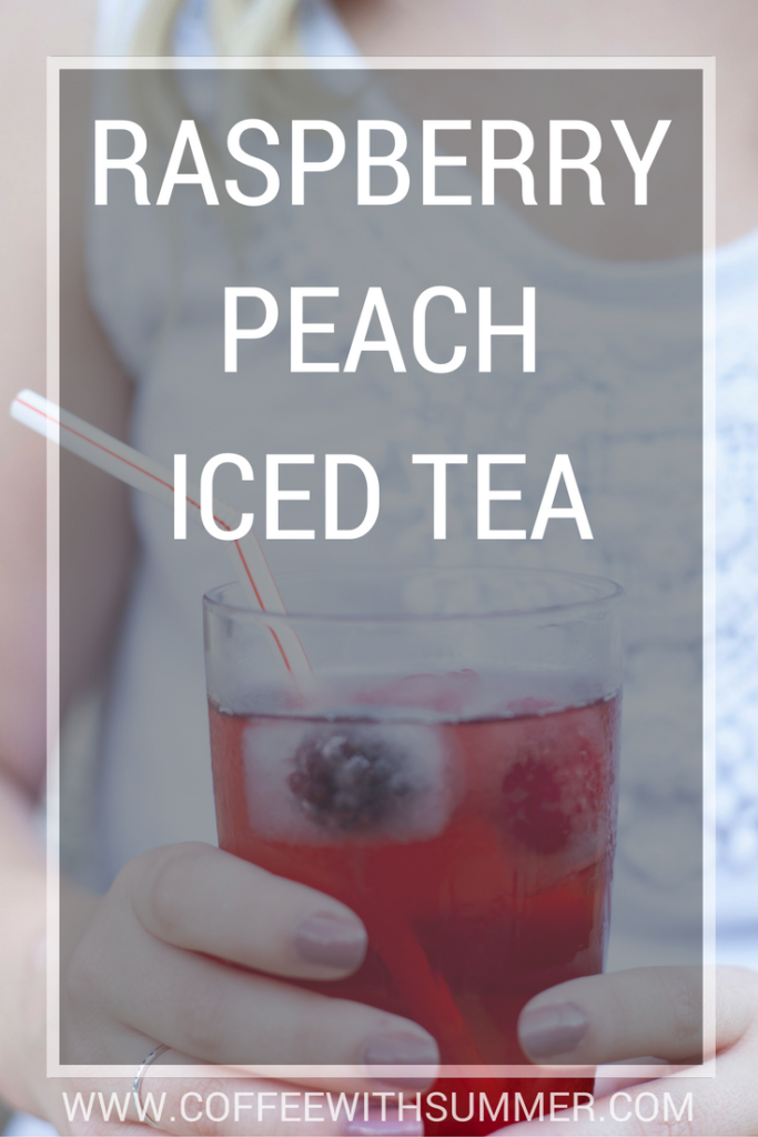 Raspberry Peach Iced Tea | Coffee With Summer