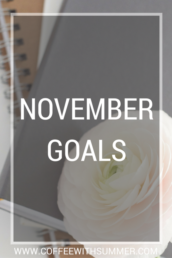 November Goals | Coffee With Summer