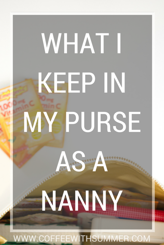 What I Keep In My Purse As A Nanny | Coffee With Summer