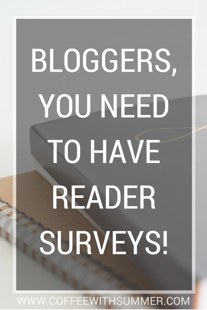 Bloggers, You Need To Have Reader Surveys! | Coffee With Summer