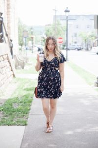 Floral Keyhole Fit & Flare Dress | Coffee With Summer