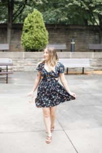 Floral Keyhole Fit & Flare Dress | Coffee With Summer