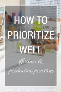 Hot To Prioritize Well | Coffee With Summer