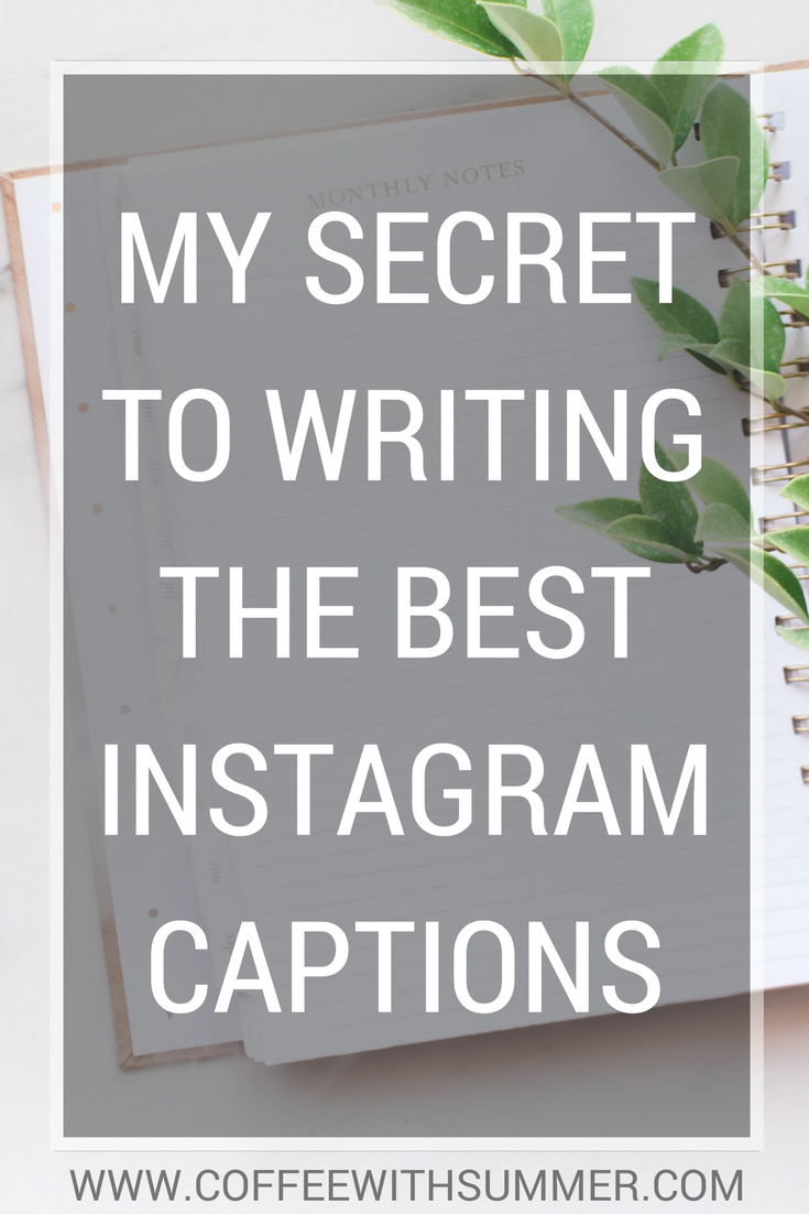 My Secret To Writing The Best Instagram Captions | Coffee With Summer