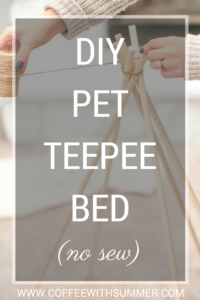 DIY Pet Teepee Bed | Coffee With Summer