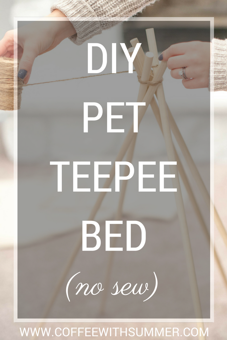 DIY: No-Sew Pet Teepee Bed