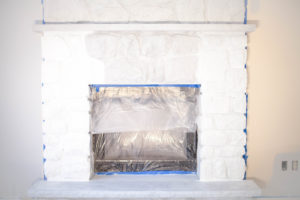 How To Whitewash A Stone Fireplace | Coffee With Summer