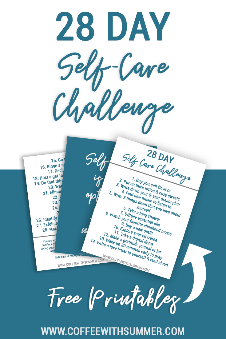 Self-Care Challenge Free Printables