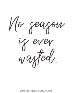 No Season Is Ever Wasted