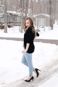 Velvet Tank Top (Winter To Spring Outfit) | Coffee With Summer
