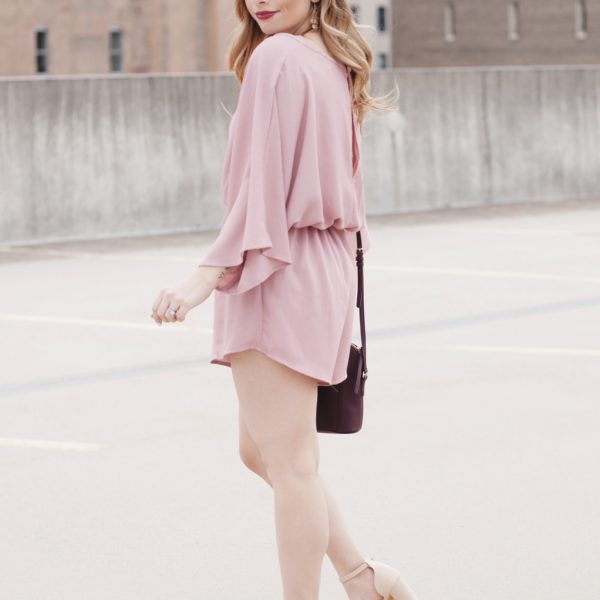 Mauve Romper From The Cheeky Lemon