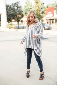 Striped Tunic Top from Chicwish