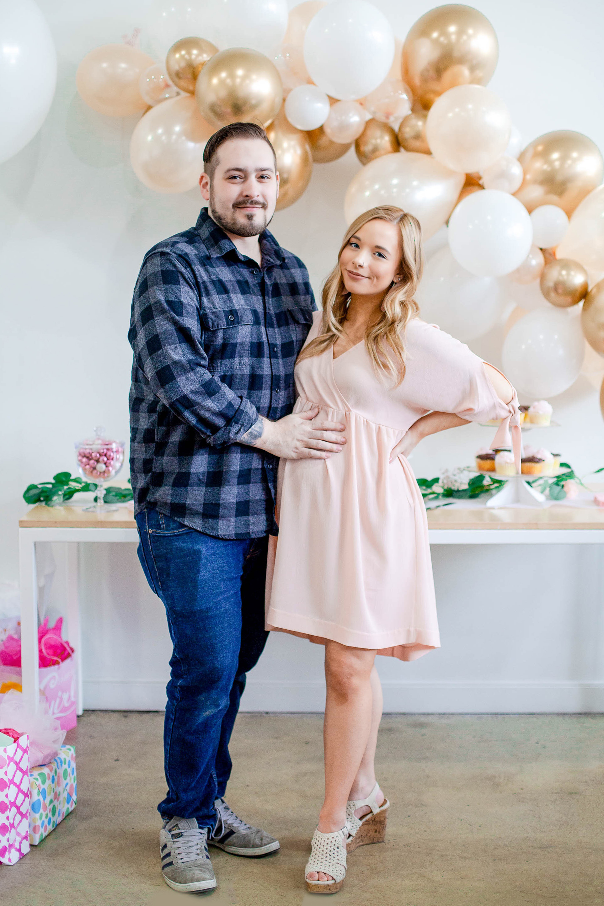 Blush Pink And Gold Baby Shower