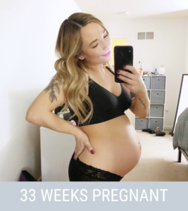 33 Weeks Pregnant Bump