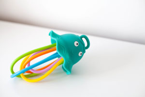Lil’ Squish Jellyfish Sensory Rattle + Teething Toy from Baby Banana