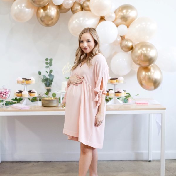 A Blush Pink And Gold Baby Shower Brunch