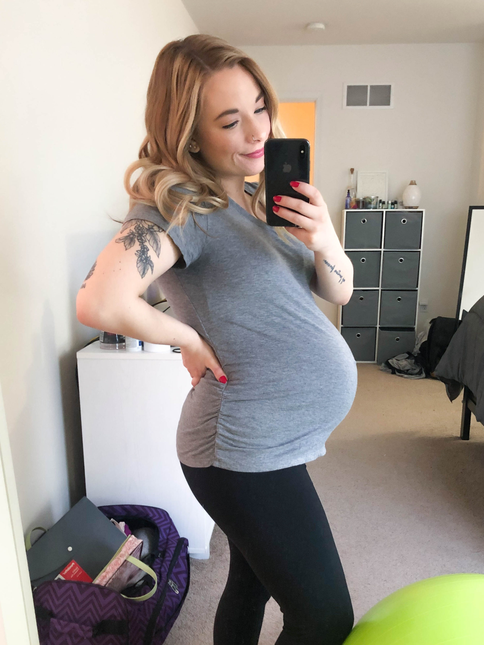 38 Weeks Pregnant Baby Bump