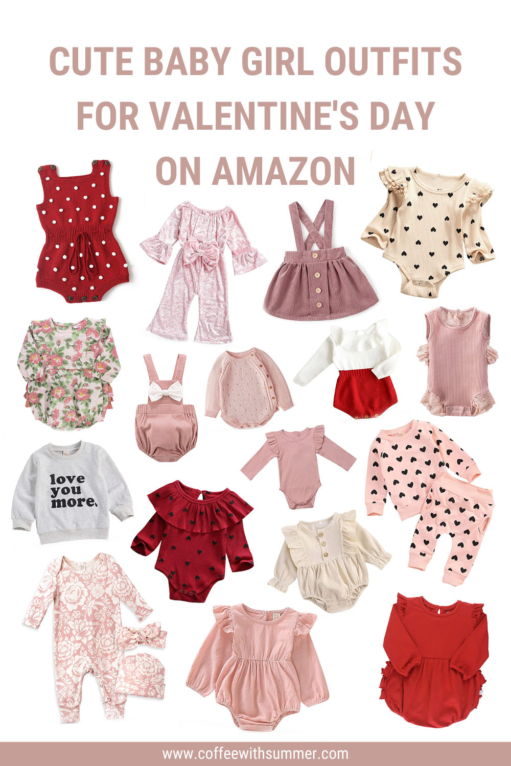 Cute Baby Girl Outfits For Valentine's Day On Amazon - Coffee With ...