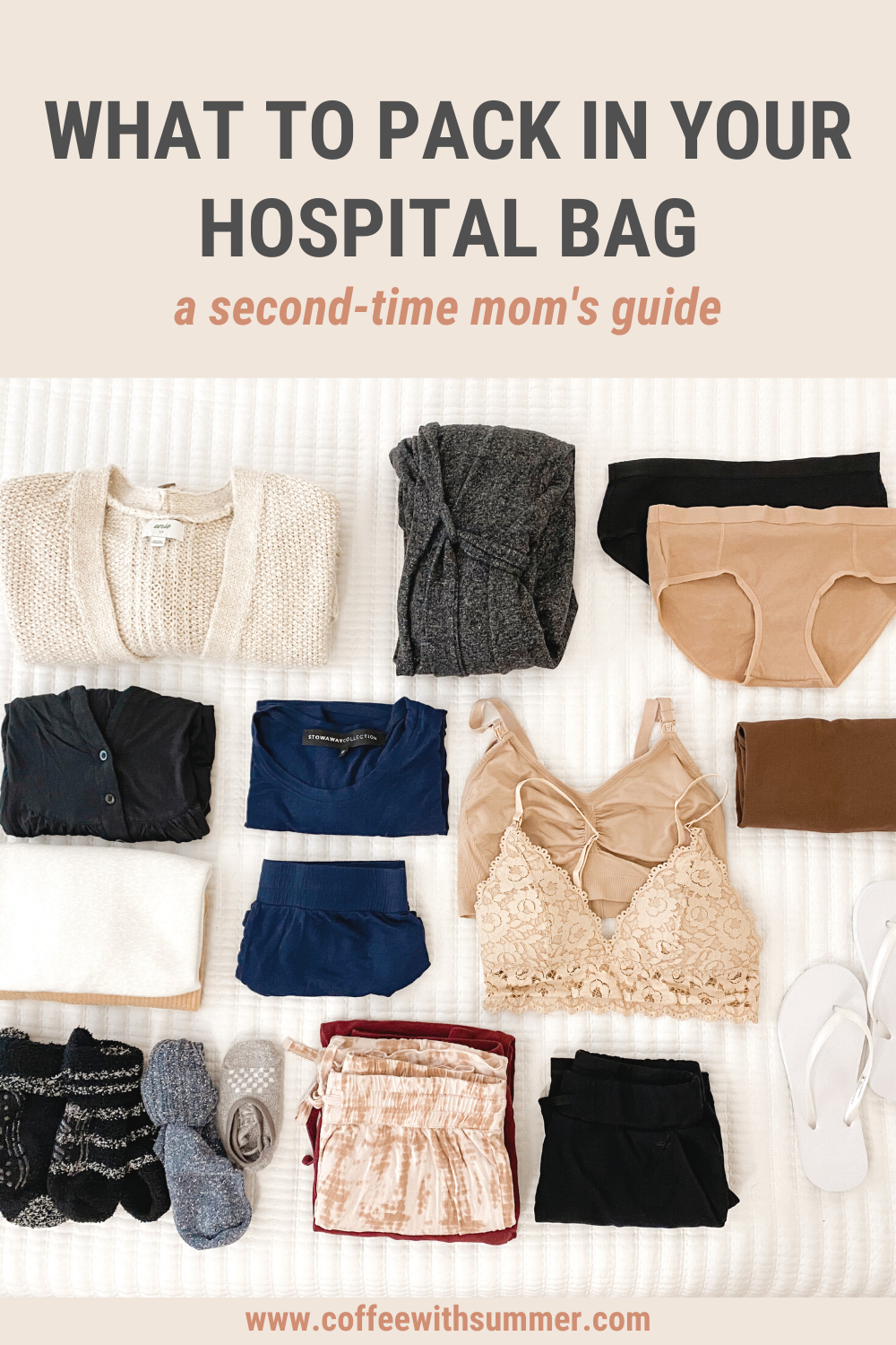 What To Pack In Your Hospital Bag: A Second-Time Mom's Guide - Coffee With  Summer